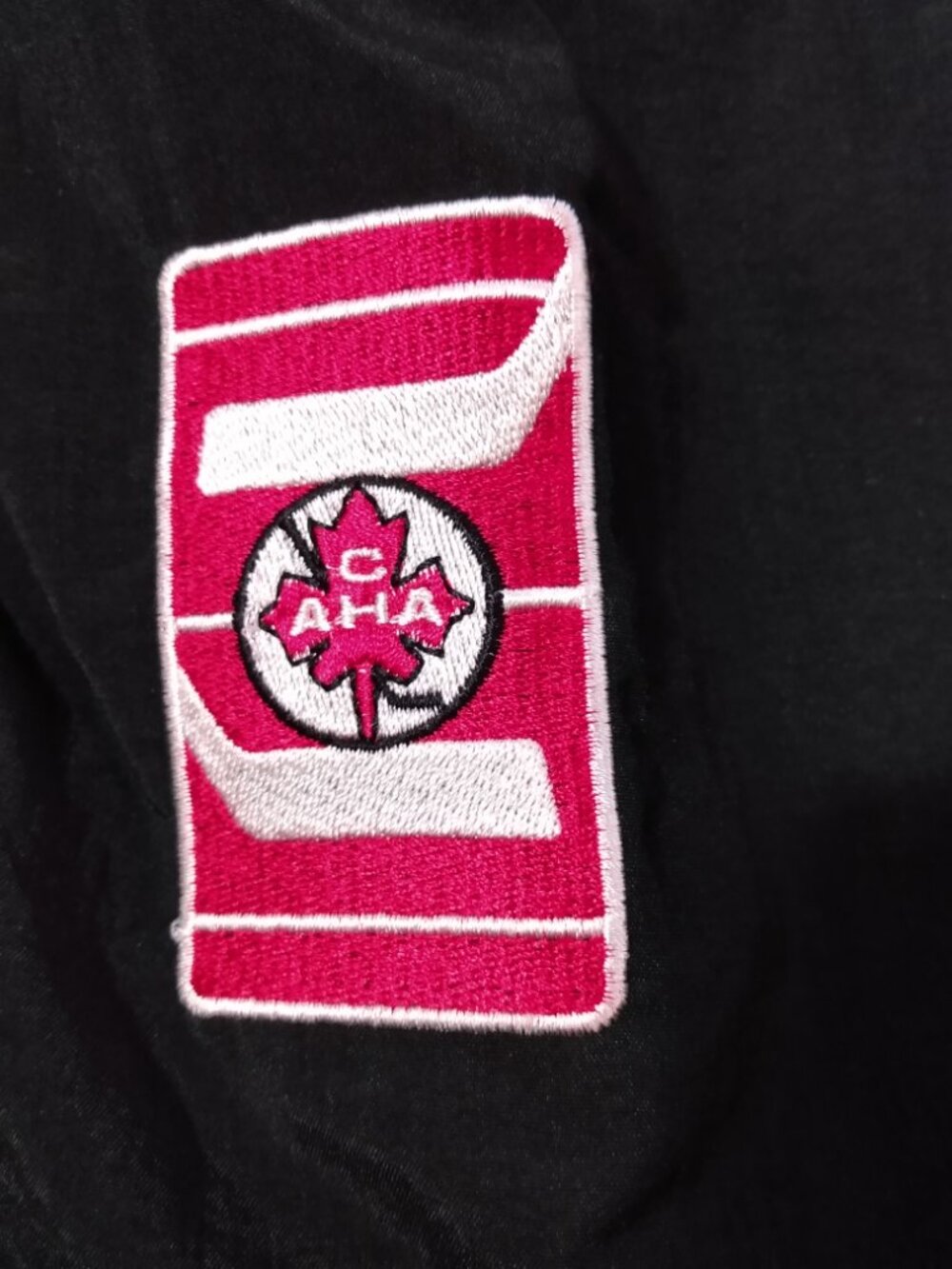 NWT Vintage 90s Canada Amateur Hockey Association Graphic Jacket Print Large - Picture 3 of 7